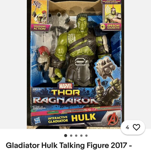 new in box Thor Ragnarok Speech Sound Interactive Gladiator Hulk Hasbro gift